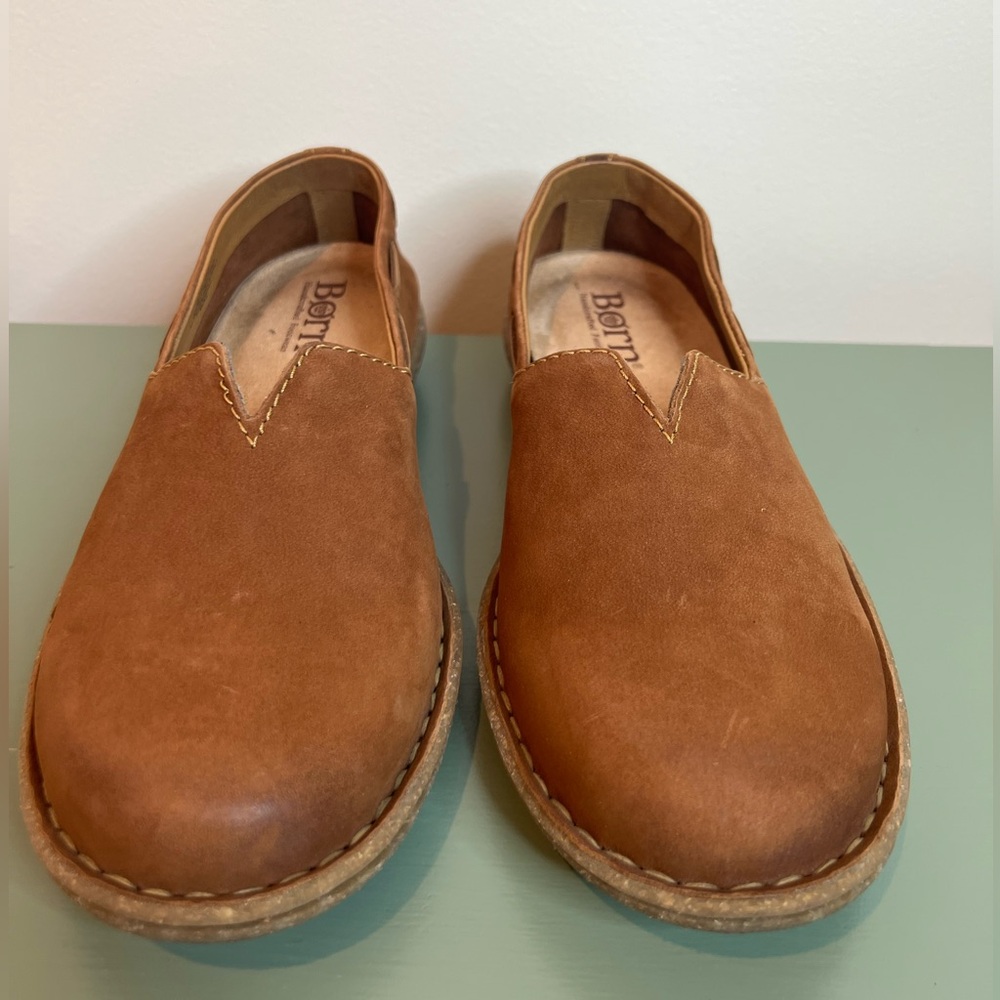Born Naya Loafers Womens Size 9 Brown Suede Slip On Casual Comfort Shoes - Picture 4 of 8